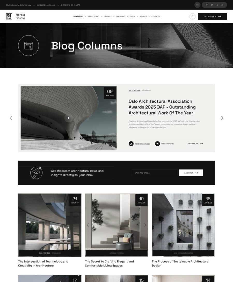 Blog Columns